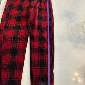 Abercrombie & Fitch Red and Black Plaid Kids Pants
